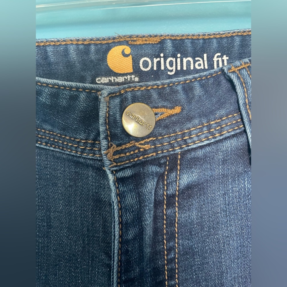 Carhartt 100649 Original Fit Rugged Flex Jasper Jeans Bootcut True Blue Indigo